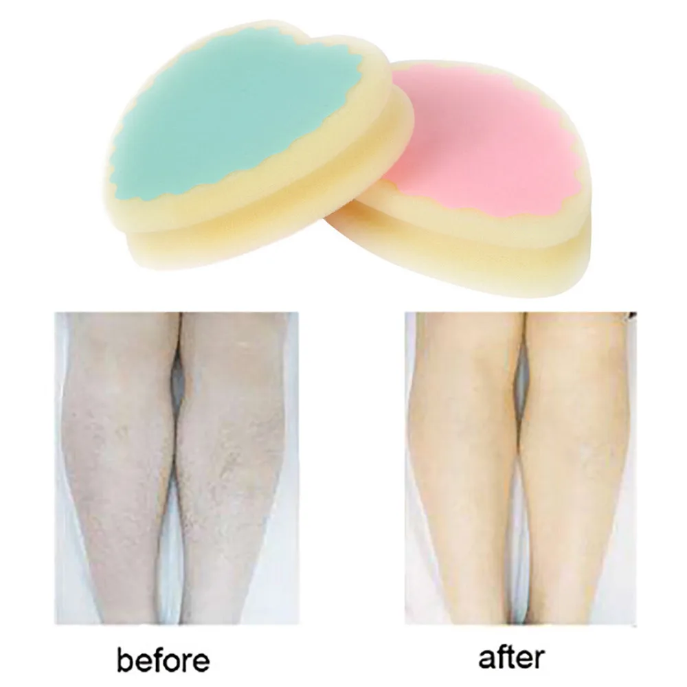 

1 piece of hair removal sponge magic painless hair removal hair removal sponge pad fast hair removal effective