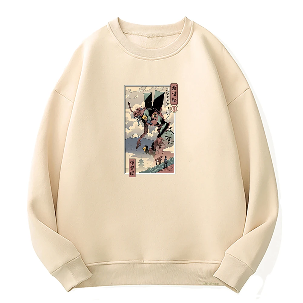 

Rei Ayanami Hoodie Female Fleece Crew Neck Sweatshirt Women Harajuku Pullover Hot Anime Manga Asuka Langley Shinji Ikari Hoodies