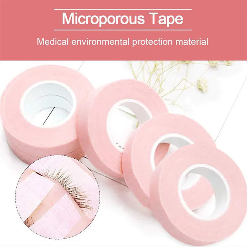 

1/2/3 Rolls Non-Woven False Eyelash Extension Tape Anti-Allergy Easy Tear Eye Tapes For Grafting Fake Lash Eyeliner Tapes