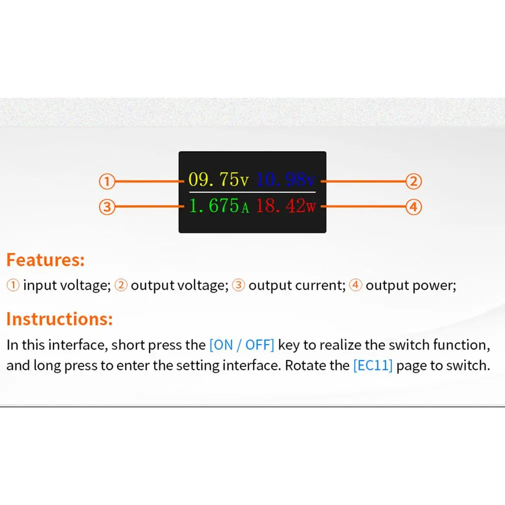 Регулируемый Модуль питания 4A преобразователь напряжения и тока