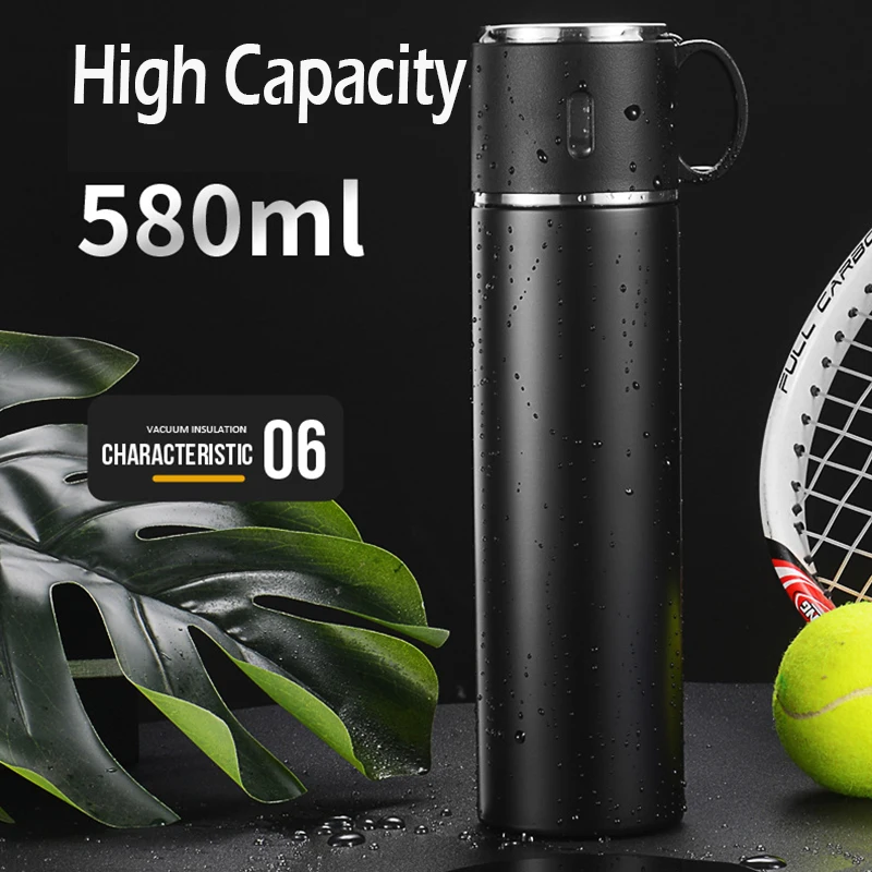 

Stainless Steel Vacuum Insulation Cup Double Wall Thermos Hand-held Portable Insulated Business Cup Vacuum Flasks
