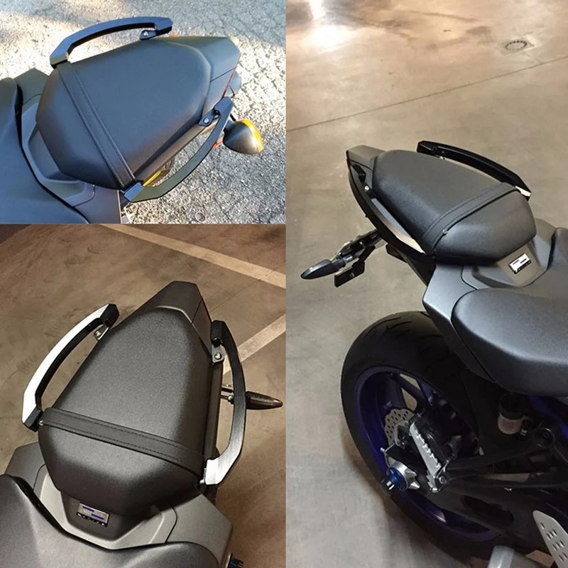 

Motorcycle Grab Handle Bars Rear Seat Penger Grab Rail Handle for Yamaha MT07 2014-2016