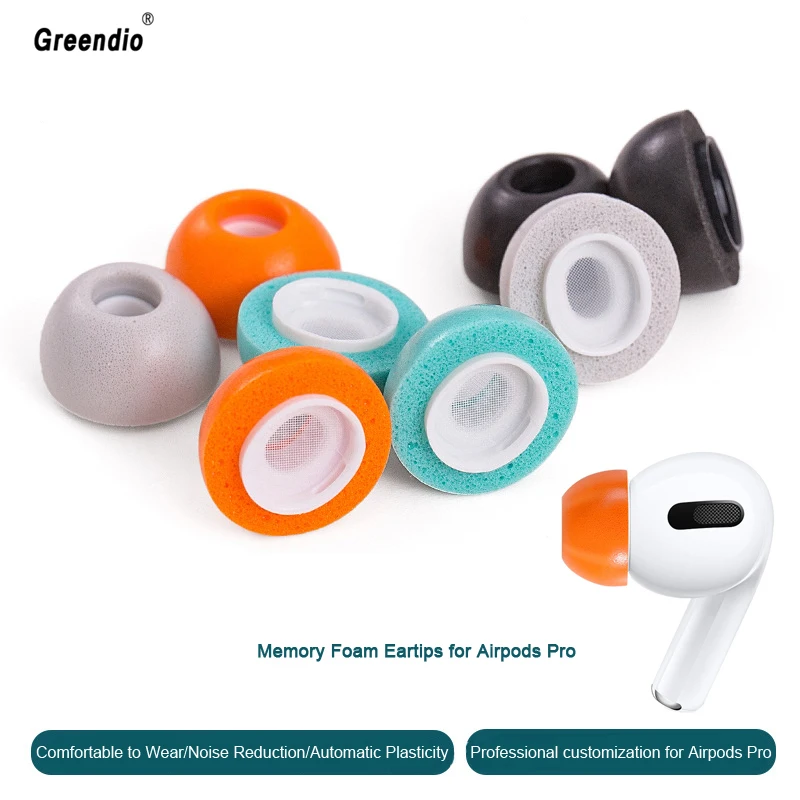 Насадки для ушей из пены с эффектом памяти Airpods Pro сменные наушники вкладыши