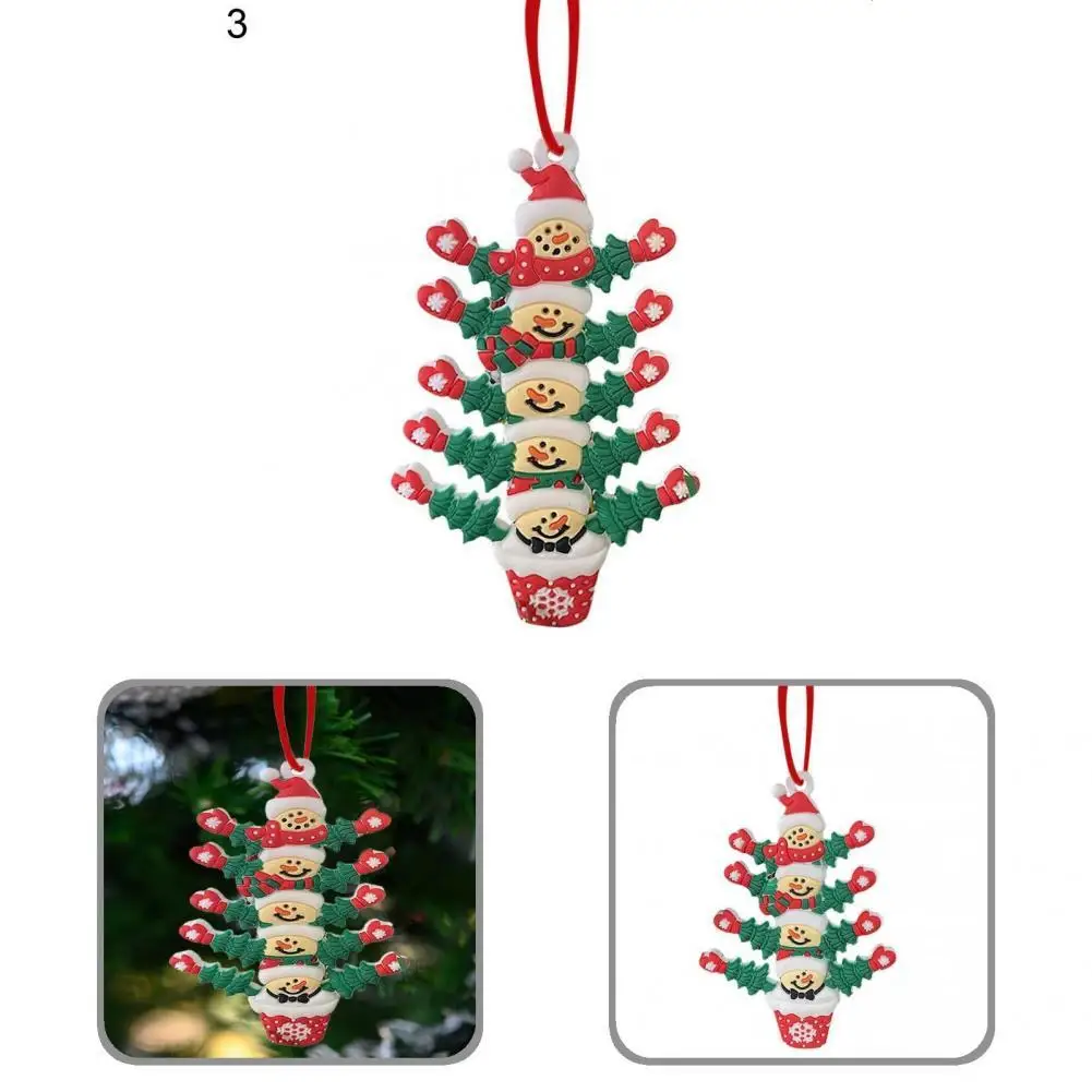 

Cartoon Fashion Attractive Family Hanging Ornament Lightweight Christmas Pendant Easy to Apply for Office