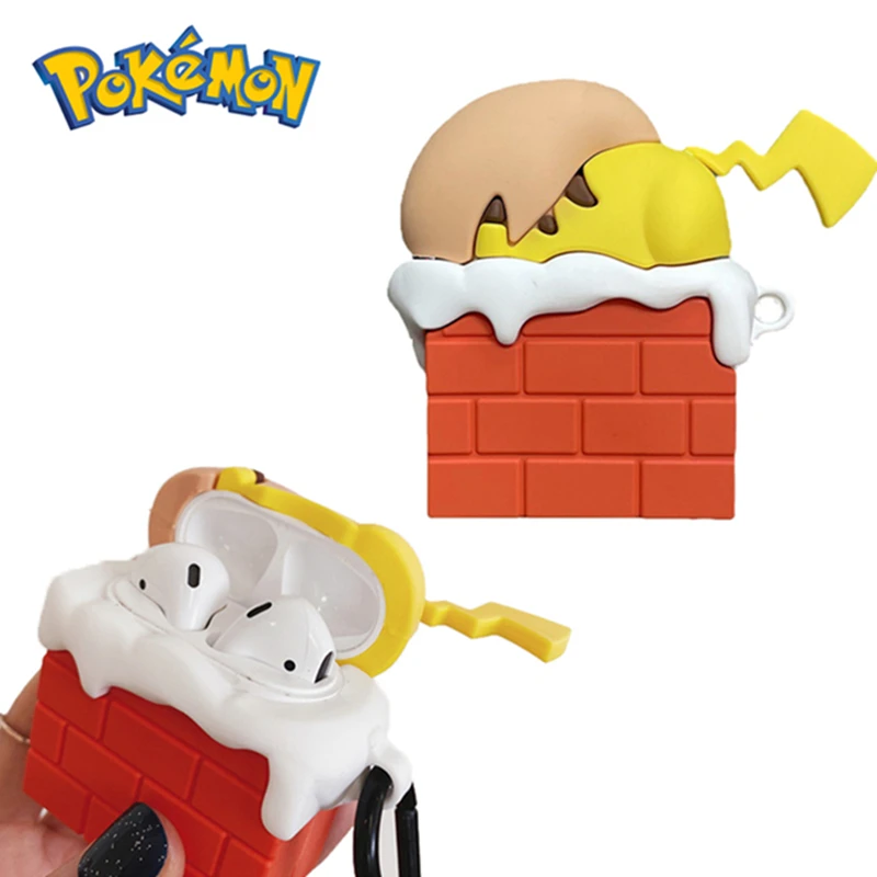 

Чехол для телефона Pokemon Pikachu Airpods, подходит для Airpods 1/2/3 Pro, защита от царапин, аниме, экшн-игрушки, фигурки Kwaii, подарок
