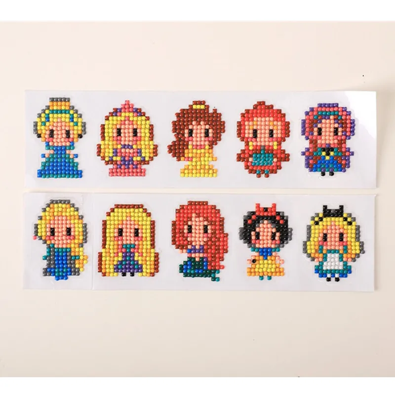 

Princess Pattern 5D Diamond Painting Stickers Mini Cartoon Book Cup Phone Decor Diamond Mosaic DIY Kids Toy Gift Hot Sale