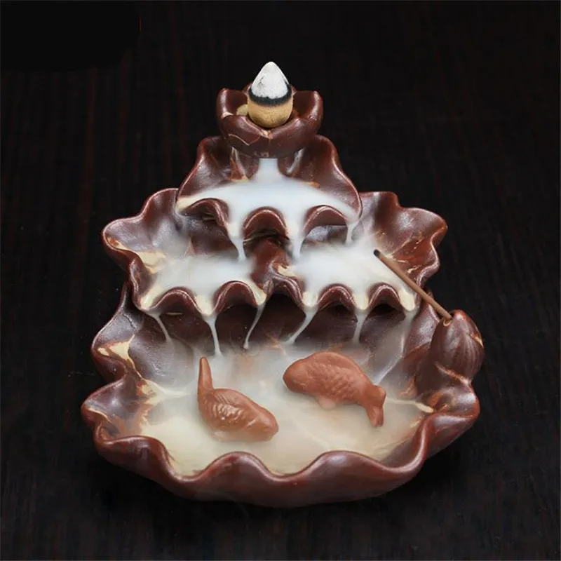 Новый мужланов обратного Ладан горелки Керамика дерьмо рыбы для плавания из