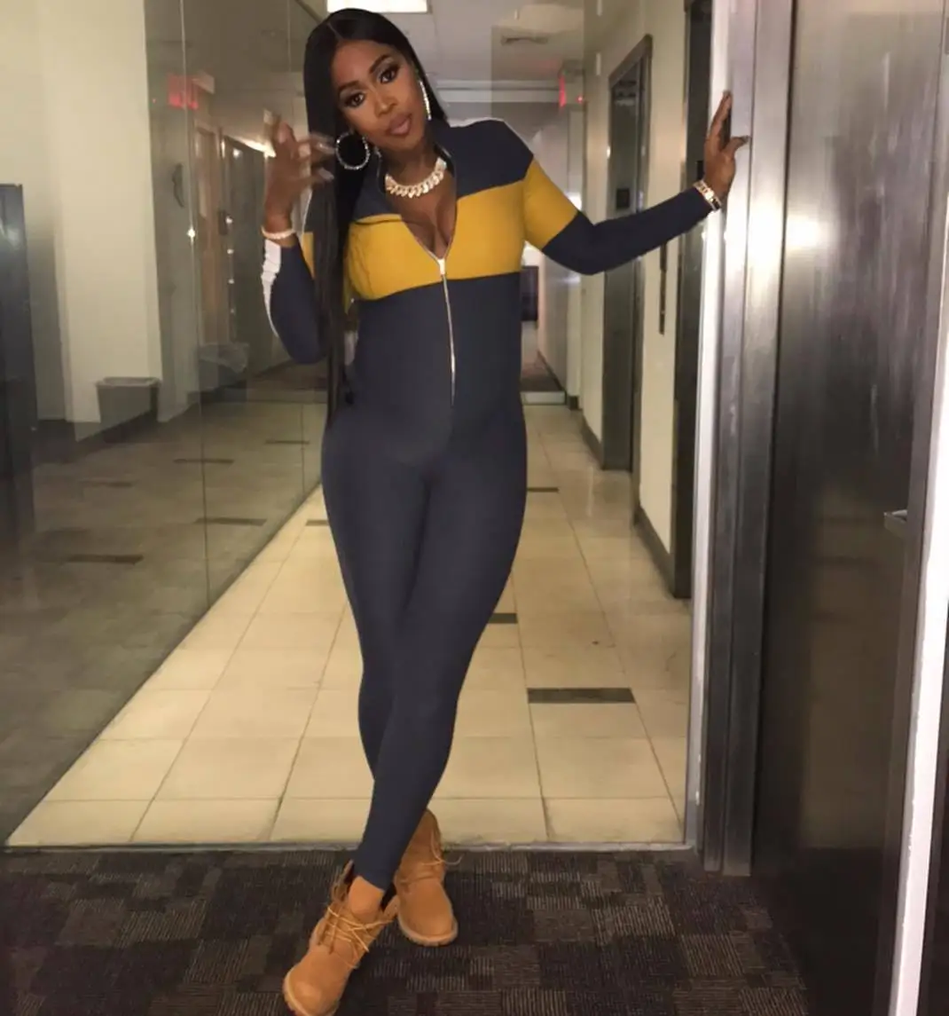 2020 цельный спортивный комбинезон на молнии плотные комбинезоны женские леггинсы