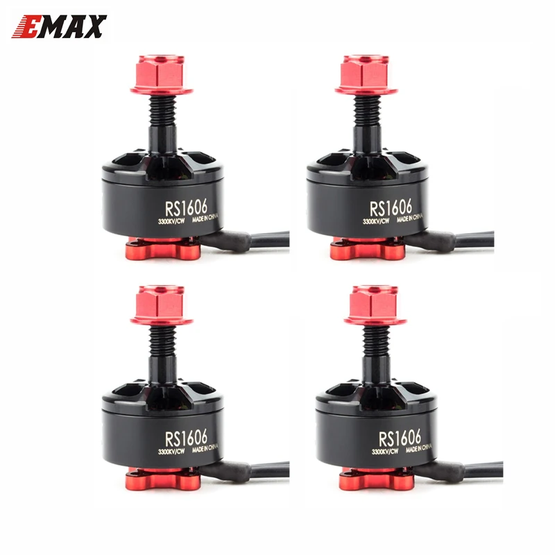 

Мотор EMAX RS1606 4000 кв/3300 кв, 4 шт., бесщеточный двигатель для FPV гоночного дрона, квадрокоптера