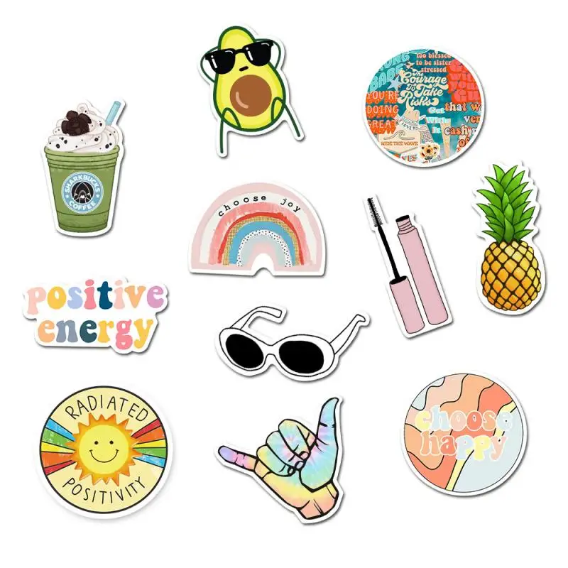 

35 Pieces/pack Of VSCO Vinyl Sticker Girl Must-have Water Bottle Sticker For Photo Luggage Laptop Fashion Sticker