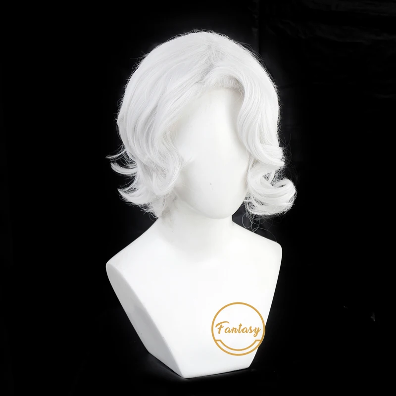 Zdrada игра хеллборд короткий белый косплей термостойкие синтетические волосы
