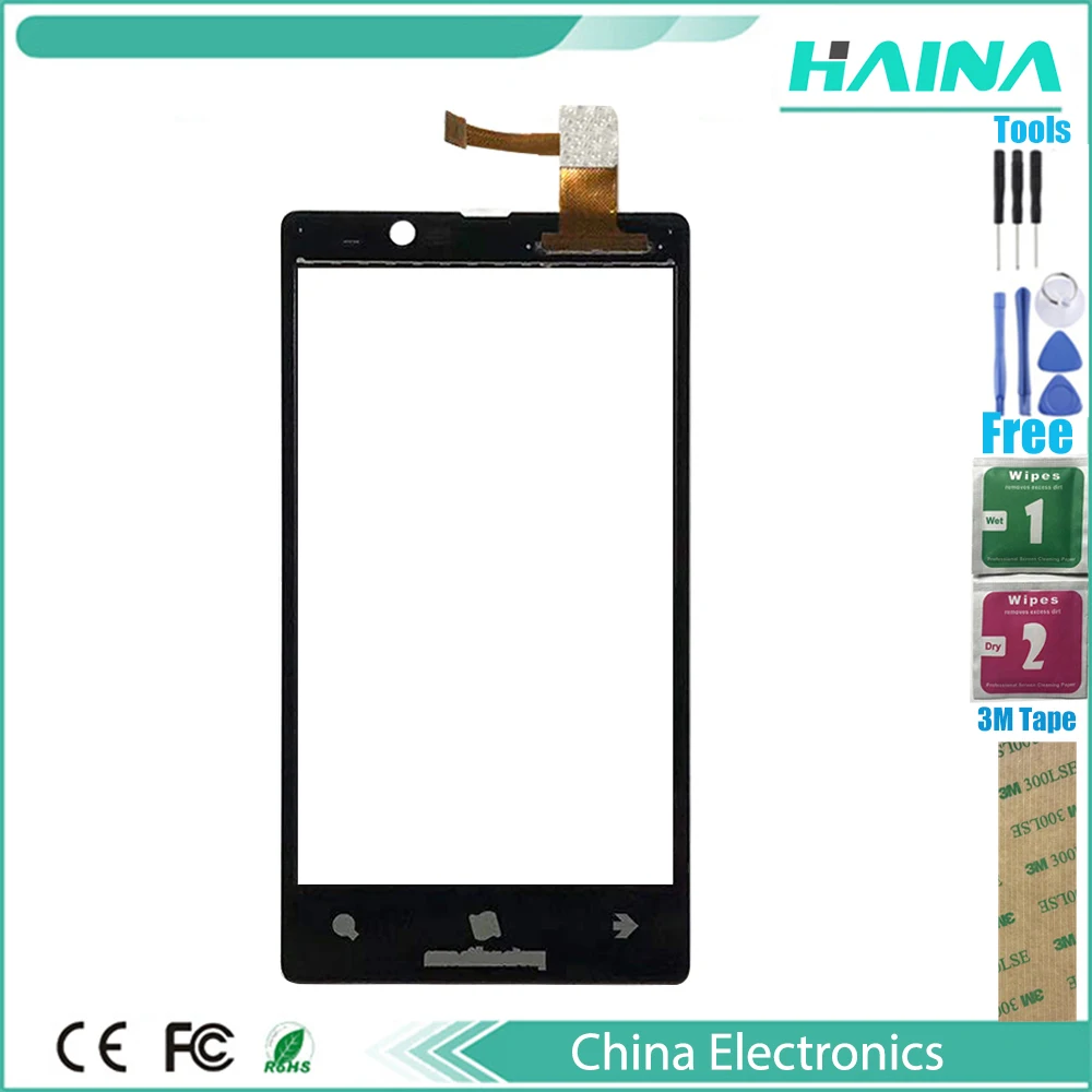 Стекло сенсорного экрана для Nokia Lumia 820 N820 сенсорный экран дигитайзер Переднее