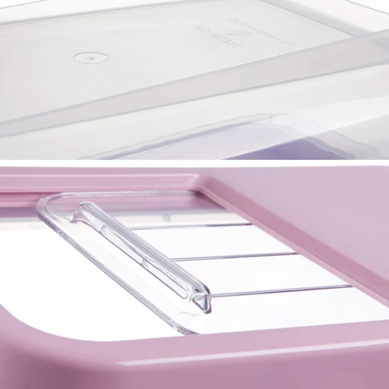 

10Kg Plastic Rice Storage Box Bucket Sealed Moisture-proof Large Capacity Grain Flour Container Kitchen Grain Cereal DTT