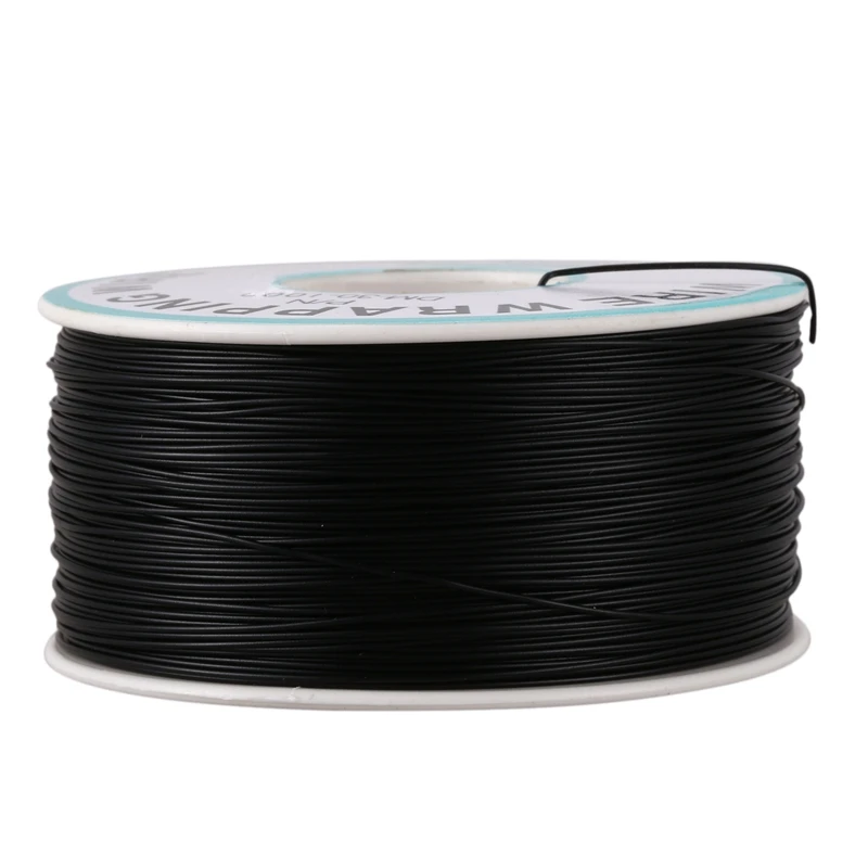 P/N B-30-1000 30AWG Оловянная медная проволока Wrepping кабельная катушка черная 305 м |