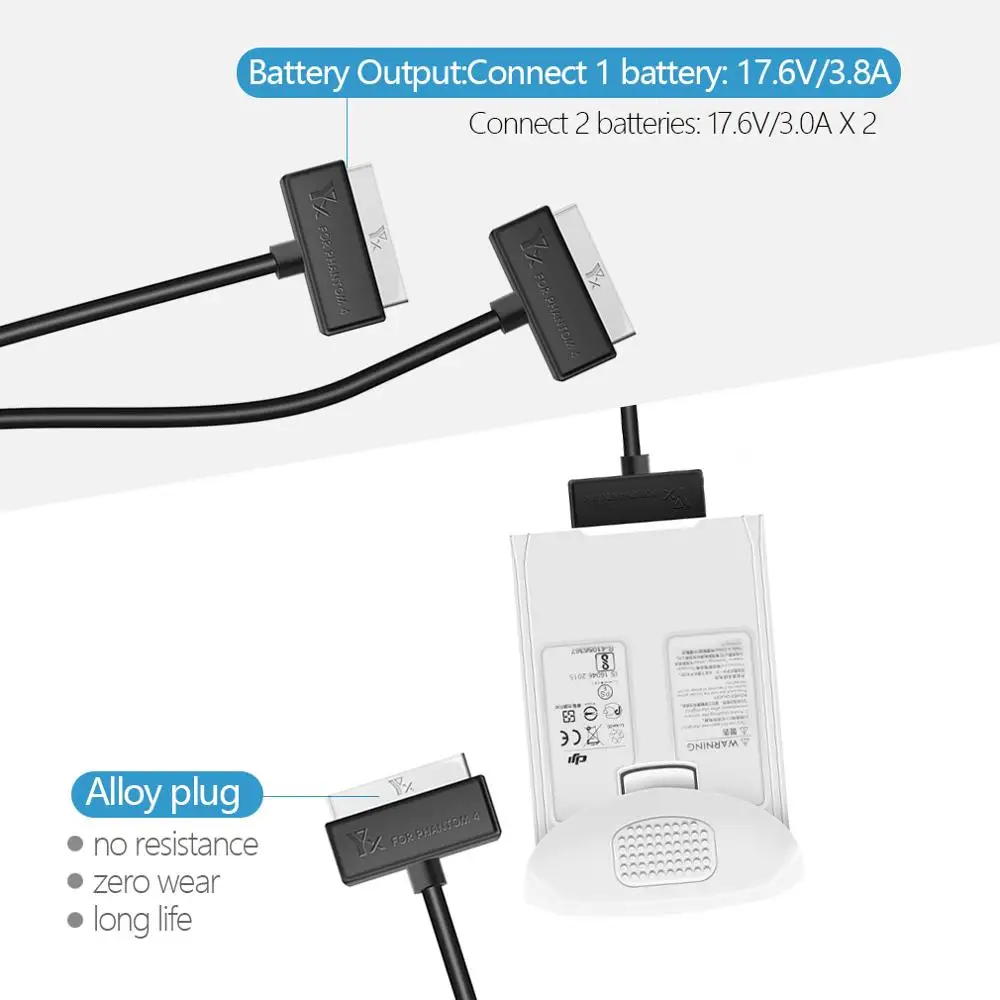 Car Charger for DJI Phantom 4 Pro V2.0 Advanced Drone Battery Intelligent Charter Remote Controller Outdoor Travel Charging Hub |