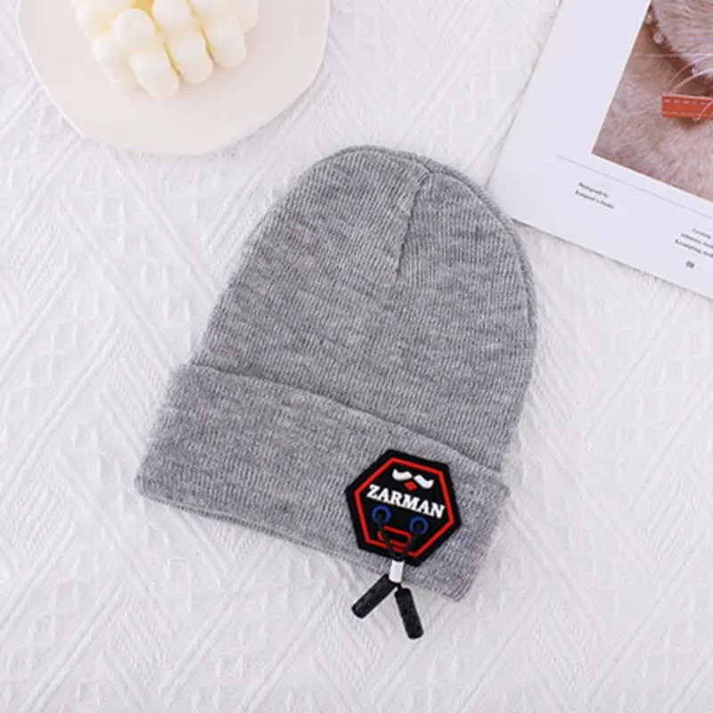 Индивидуальная трендовая осенне-зимняя универсальная шерстяная мужская шапка