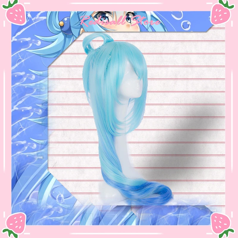 KonoSuba Божье благословение на этом чудесном мире косплей парик Aqua синтетические