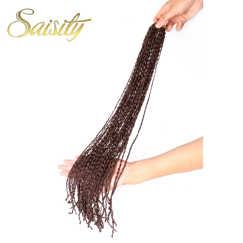 Saisity 2" 48 прядей/упаковка 50 г Zizi длинные вьющиеся плетеные пряди Омбре коробка косички синтетические крючком волосы для наращивания Zizi косички
