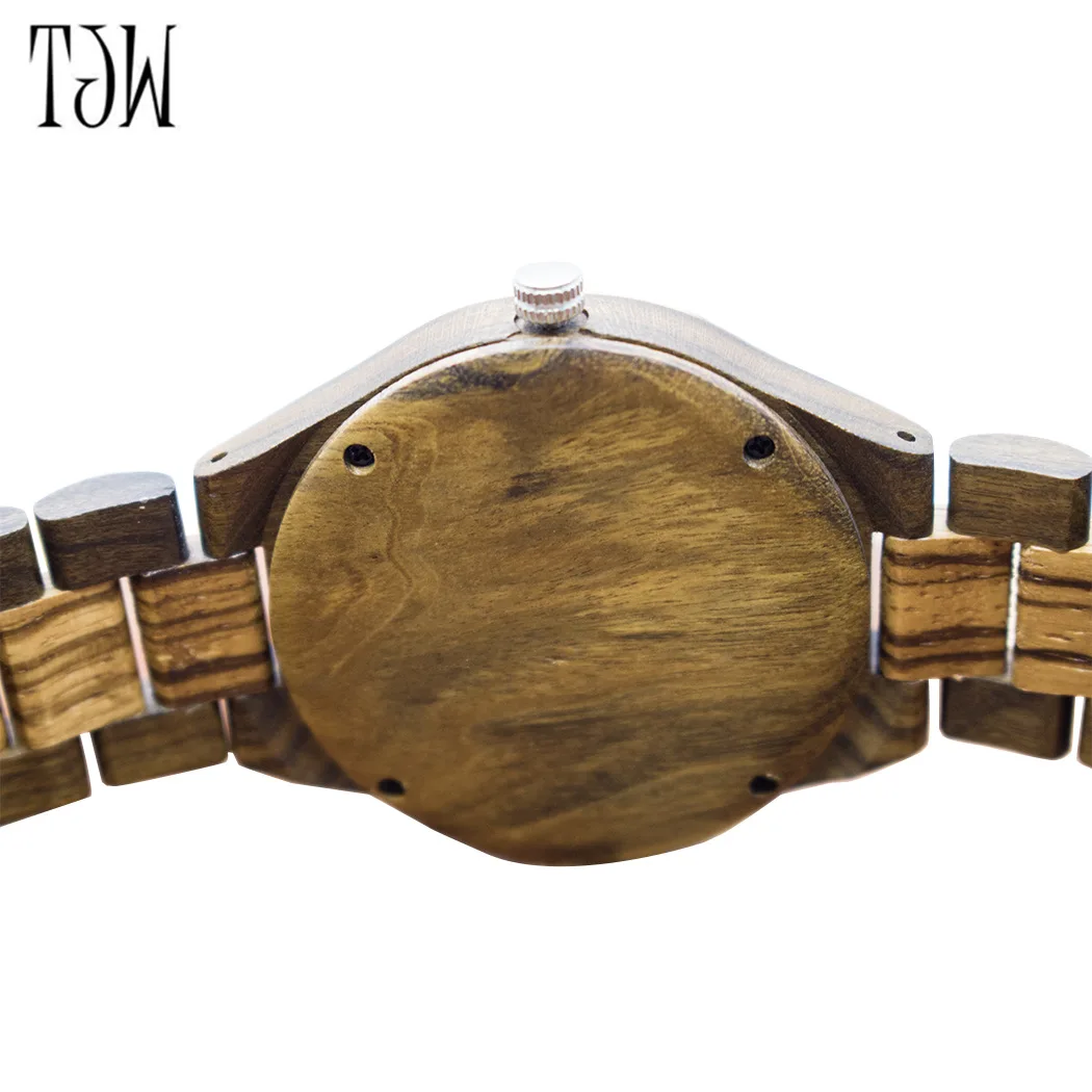 Деловые часы из черного сандалового дерева мужские крутые дизайнерские бамбука