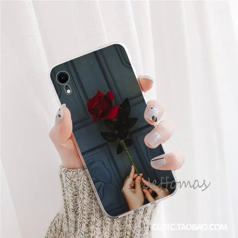 

rose Phone Case For iphone 12 5 5s 5c se 6 6s 7 8 plus x xs xr 11 pro max mini