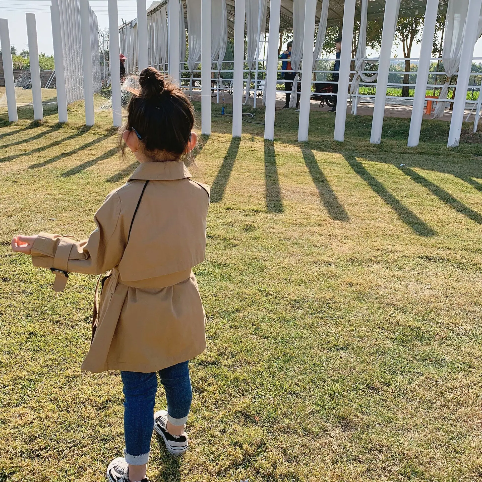 Новое поступление весеннее хлопковое пальто в Корейском стиле однотонное модное