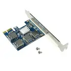 PCIE PCI-E PCI Экспресс Райзер-карта 1x до 16x1 до 4 USB 3,0 слот усилитель концентратор адаптер для устройств майнинга биткоинов BTC