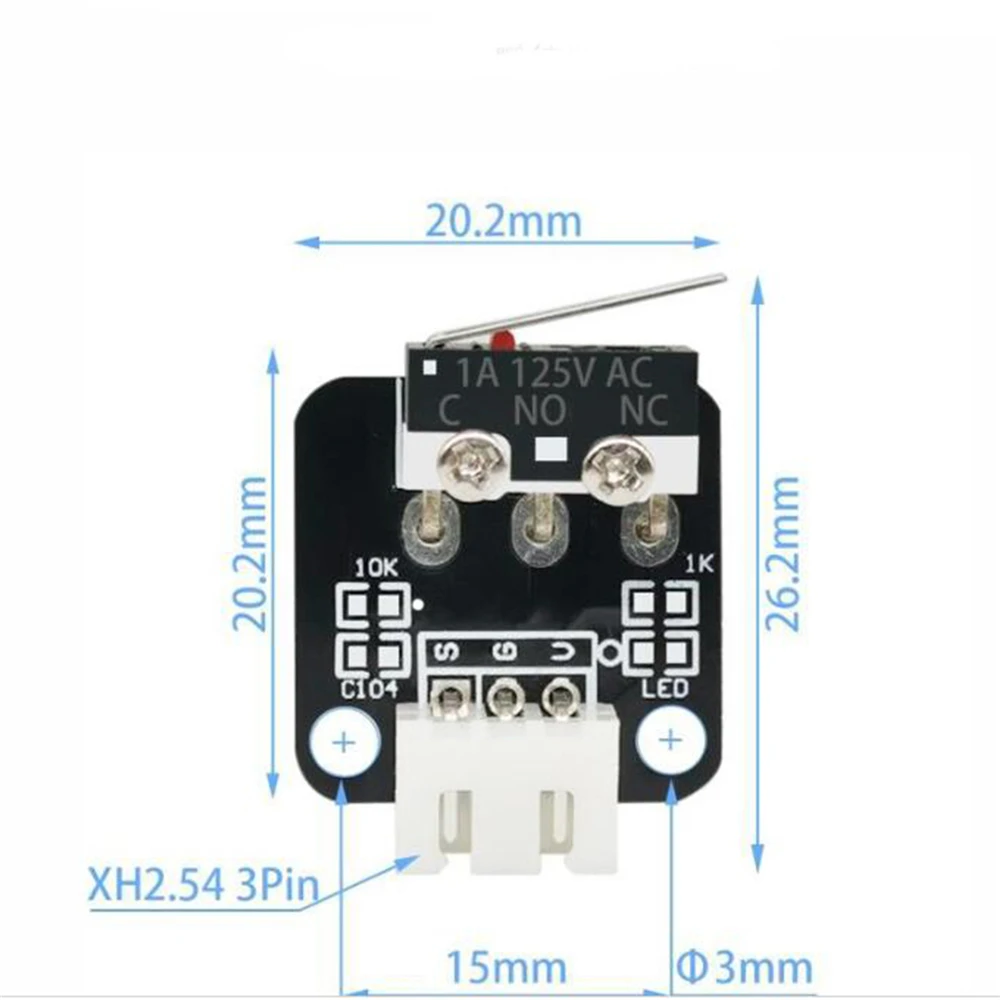 3D принтеры Запчасти 3 Pin концевой упор выключатель для Creality CR 10 серии и Ender