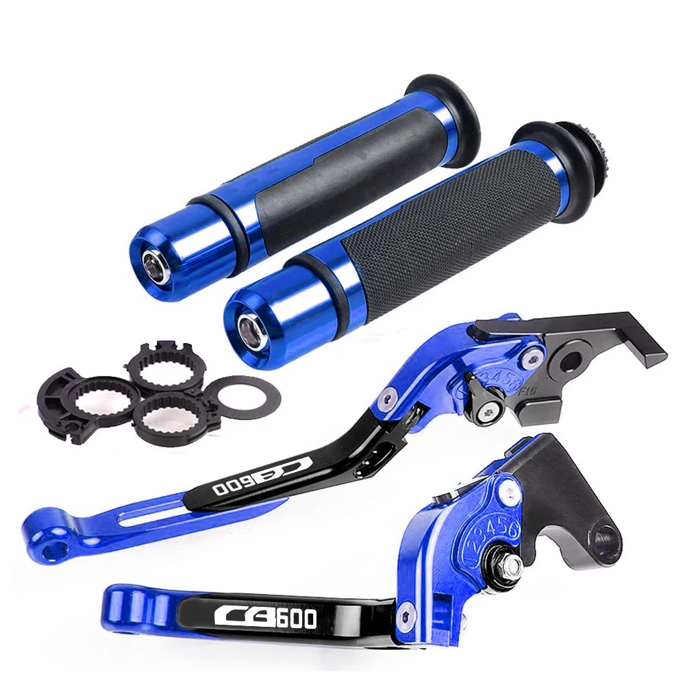 C WITH LOGO blue Рукоять тормоза мотоцикла регулируемый тормозной рычаг сцепления ручка для Honda CBR 600 F2 F3 F4 F4i 2007 2008 2009 2010 2011 2012 2013 - Цвет: C WITH LOGO blue