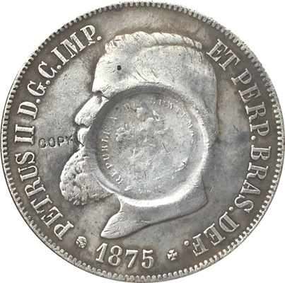 1875 БРАЗИЛИЯ 2000 рейс копия монет