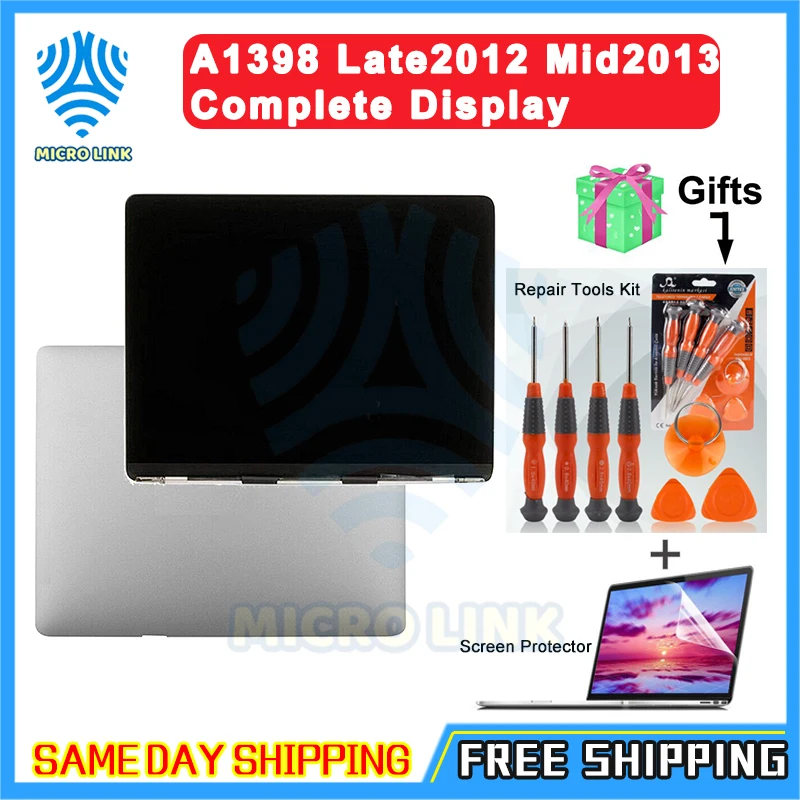 Светодиодный ЖК экран в сборе для Apple MacBook Pro retina display 15 &quotмодель A1398. (Середина 2012