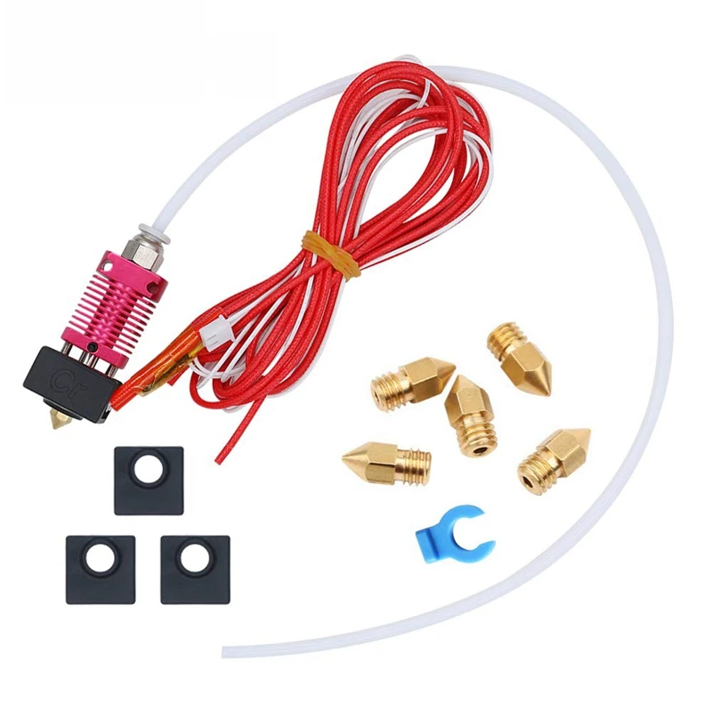 3D принадлежности для печати Creality Ender 3 Собранный Hotend комплект 1 75 мм 0 4 Mk10