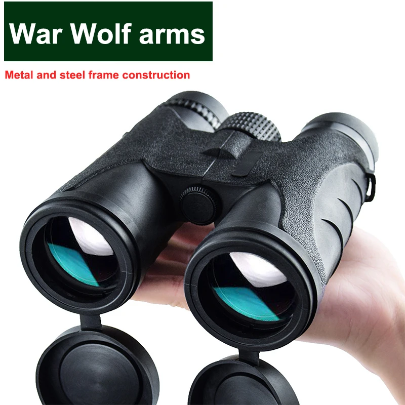 Мощный бинокль 10 × 42 HD BAK4 телескоп ночного видения для слабого освещения