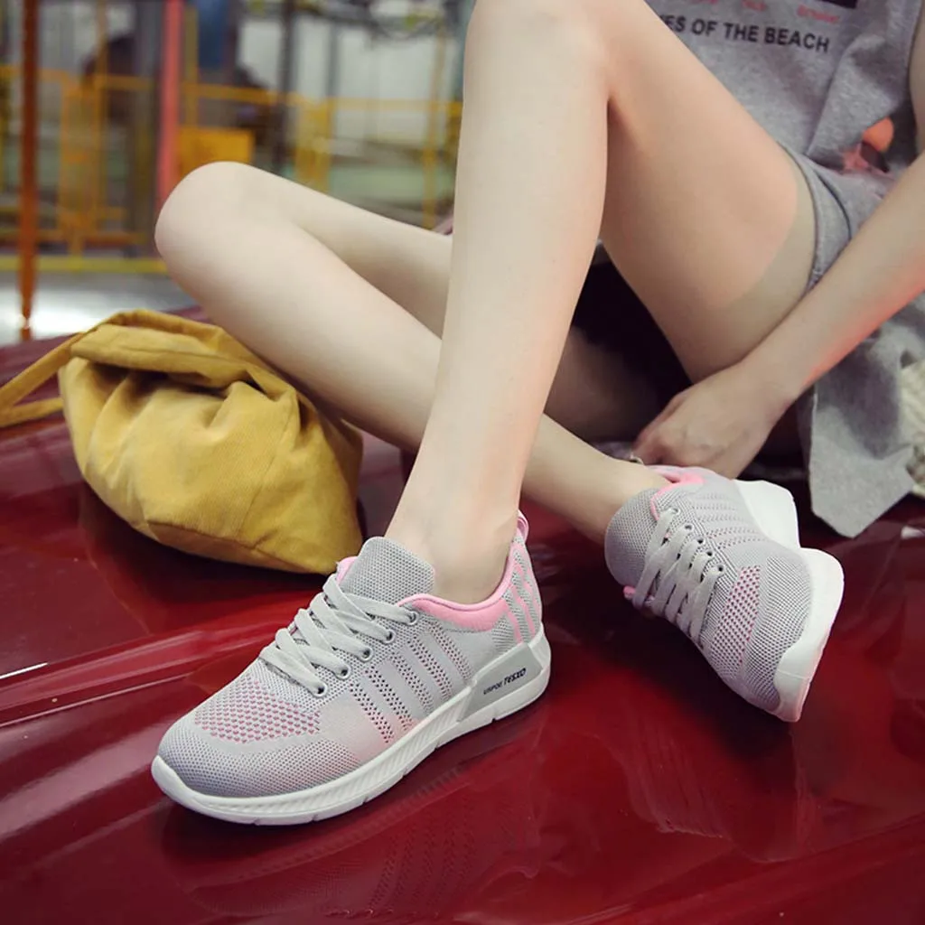 Женские беговые кроссовки четыре сезона дышащая Спортивная обувь для женщин