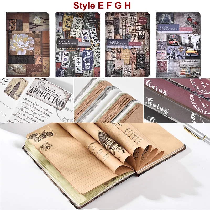 Винтажный блокнот A5 бумажный для рукоделия пустые страницы школьный подарок