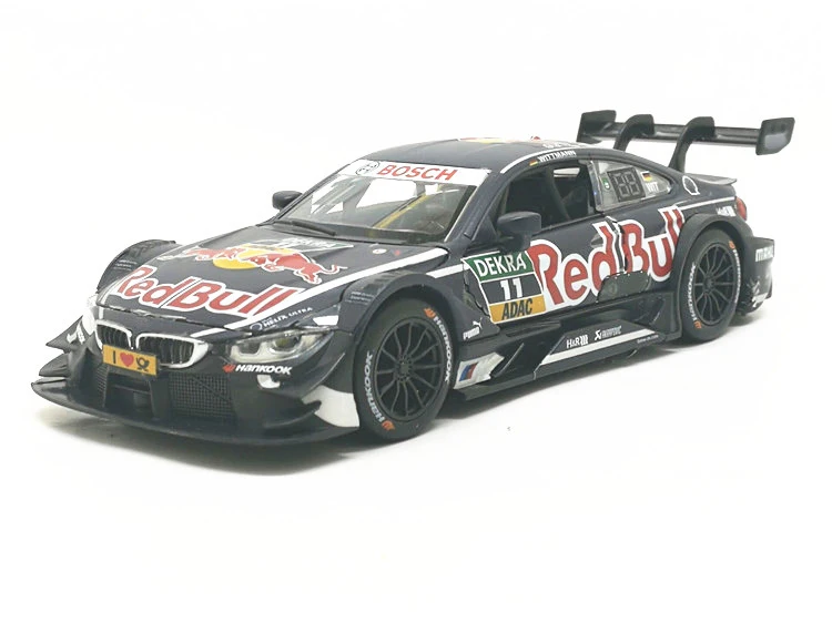 Литая под давлением Модель автомобиля игрушки 1:32 M4 DTM гоночная команда живопись оттягивающая копия со звуком светильник для детей игрушки подарки