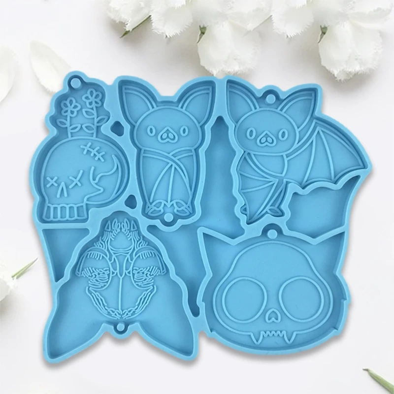 

Bat Animal Series Keychain Earrings Epoxy Resin Mold Jewelry Necklace Pendant Silicone Mould DIY Crafts Ear Drop Dangle