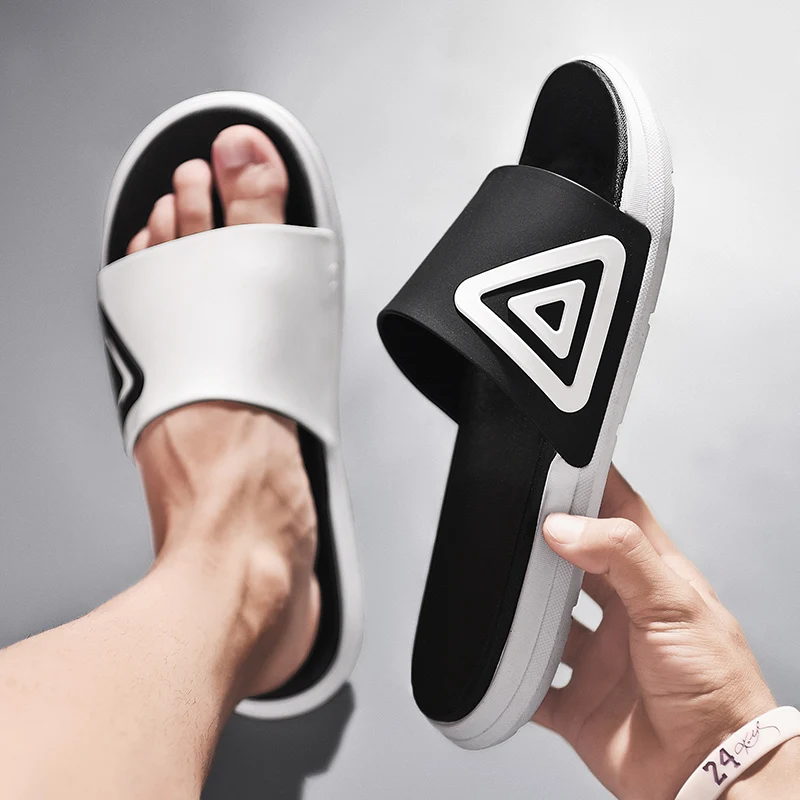 

CYYTL Men's Slippers Summer Shoes Beach Flip Flops Casual Slides Male Women Sandals Home Non-slip Soft Zapatillas Casa Hombre