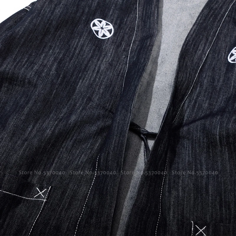 Джинсовые куртки Samurai для мужчин и женщин свободная блузка в японском стиле