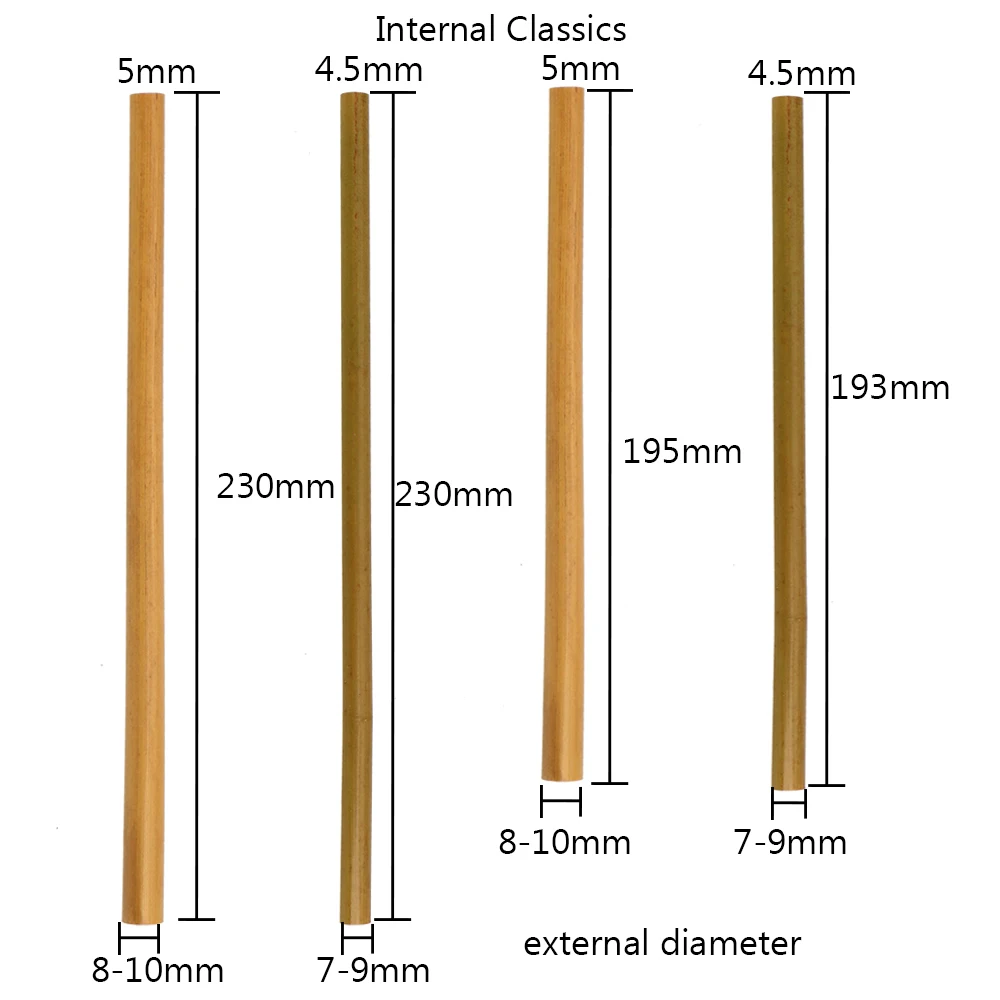 1 шт. Деревянные трубочки для напитков, посуда для бара из натурального органического бамбука, аксессуары для бара, биоразлагаемые кухонные инструменты. Дропшиппинг.