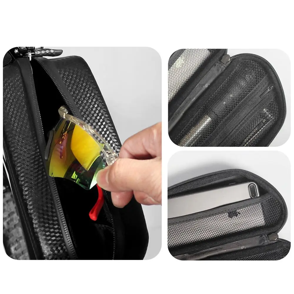 

WILD MAN Hard Bicycle Bags MTB Bike Mobile Phone Case Cycle Frame Front Head Top Tube Saddle Pouch Cycling Storage Bags Riding