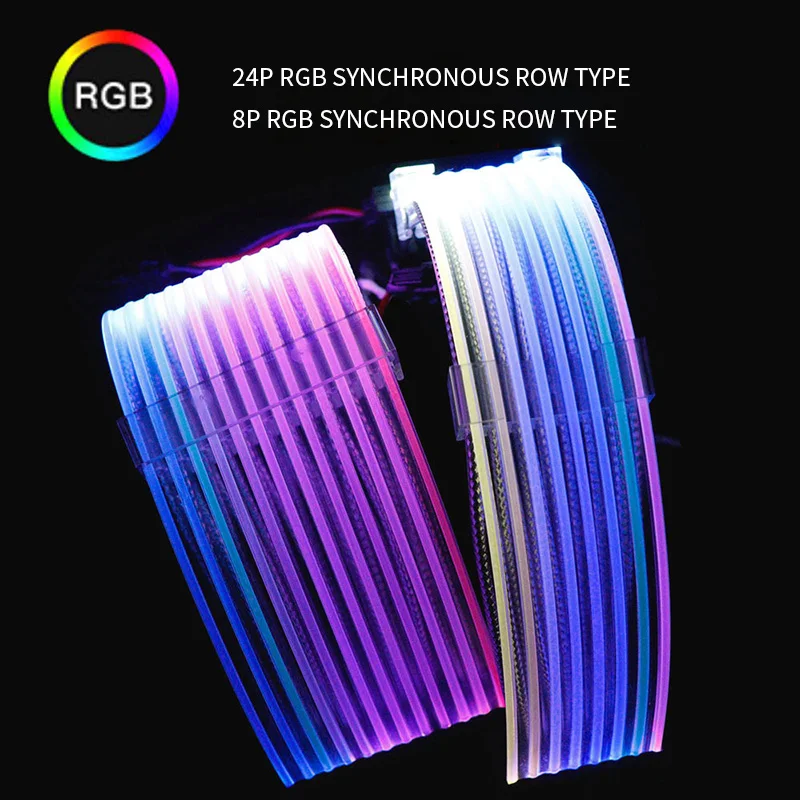 

Удлинитель материнской платы Strimer Plus Triple 8PIN 24pin, кабель RGB 8PIN + 8PIN GPU, поддержка провода для управления материнской платой