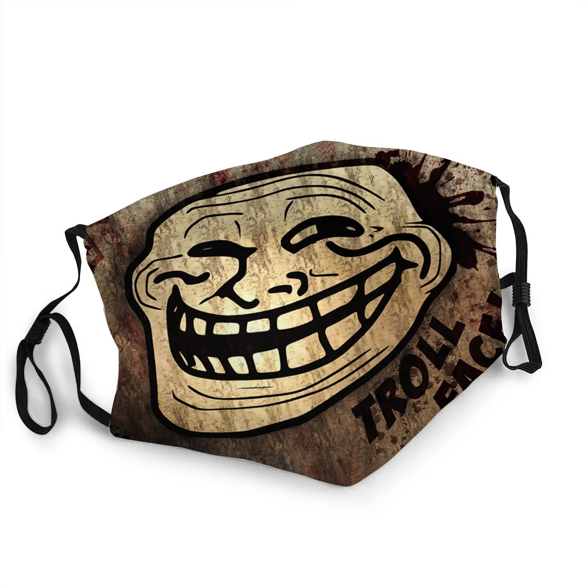 

Маска для лица с троллями для детей, маска для защиты от вирусов, многоразовая маска для взрослых, забавная маска с буксировочным фильтром, м...
