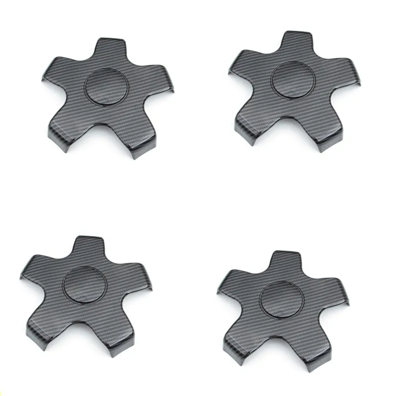4pcs Для Tesla модель 3 ABS карбоновый волоконный концентратор крышки колеса крышки центра пылезащитные колеса декоративная отделка Авто внешние аксессуары - Цвет: 4pcs
