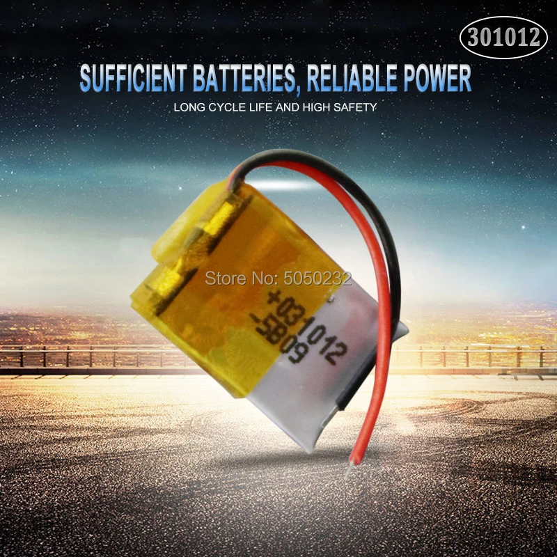 

1 шт. 30 мАч 3,7 в 301012 литий-полимерная аккумуляторная батарея lipo для GPS MP3 MP4 PAD DVD DIY bluetooth наушников динамиков телефонов