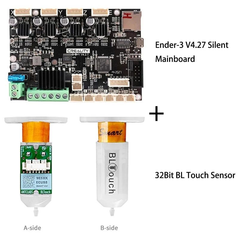 

CREALITY 3D Original Printer Parts Ender-3 4.27 Version Silent Mainboard +32Bit BL Touch Sensor Auto Bed Leveling Kit Bundle