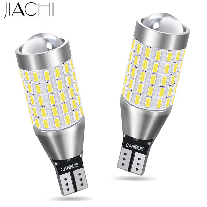 JIACHI 100 шт. T15 T16 W16W 921 светодиодный 12/24 в для авто лампы автомобиля Carry Canbus No OBC Ошибка