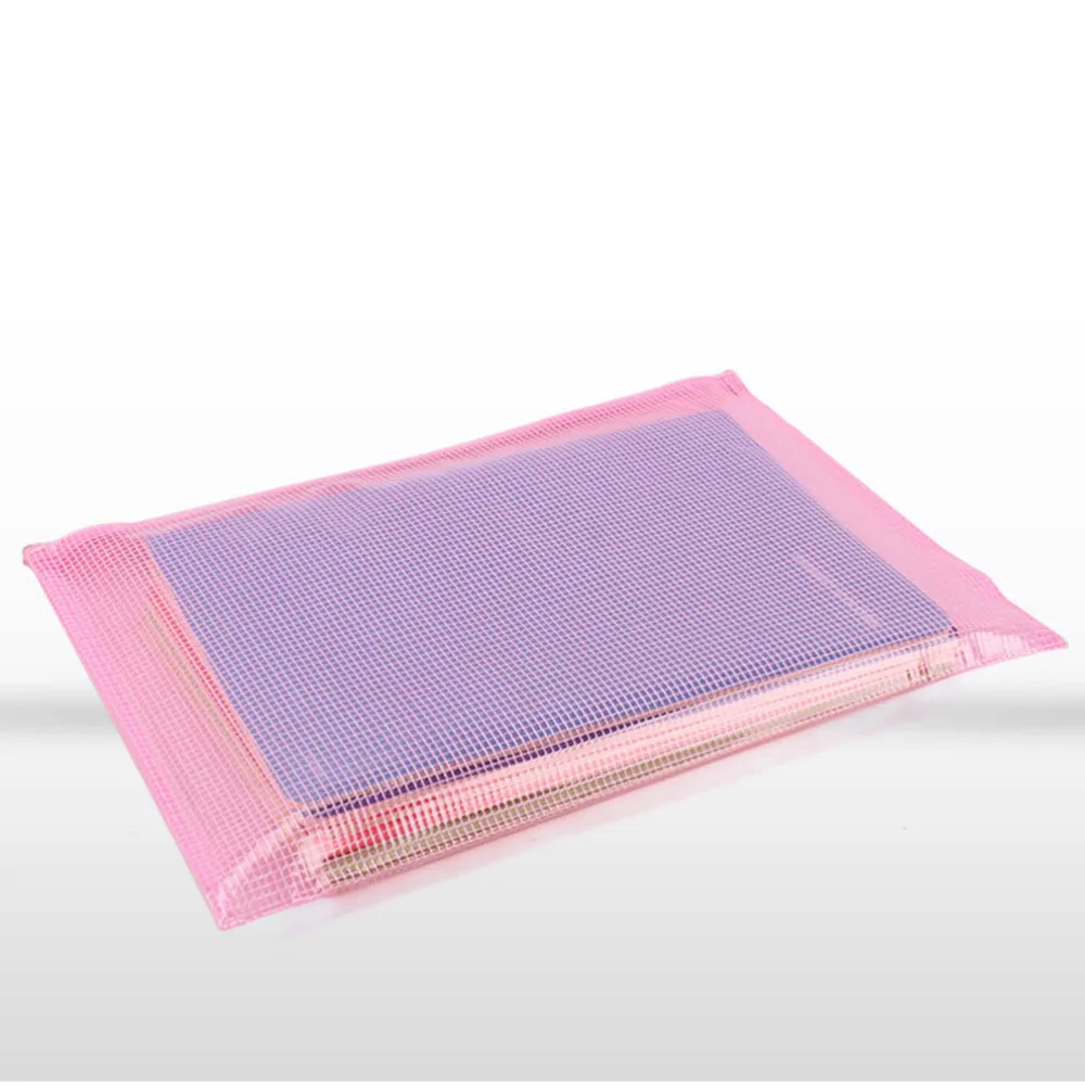 

15Pcs A4 File Pockets PVC Zipper File Bags Documents Organizer Pouch