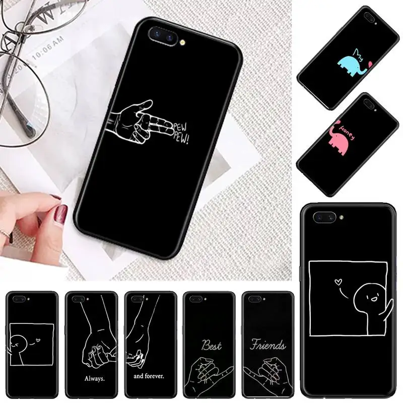 

Best Friends Cartoon BFF Phone Case For OPPO A ax 3 5 3 37 57 59 37 73 75 83 71 2018 11 1k s PRO shell cover funda