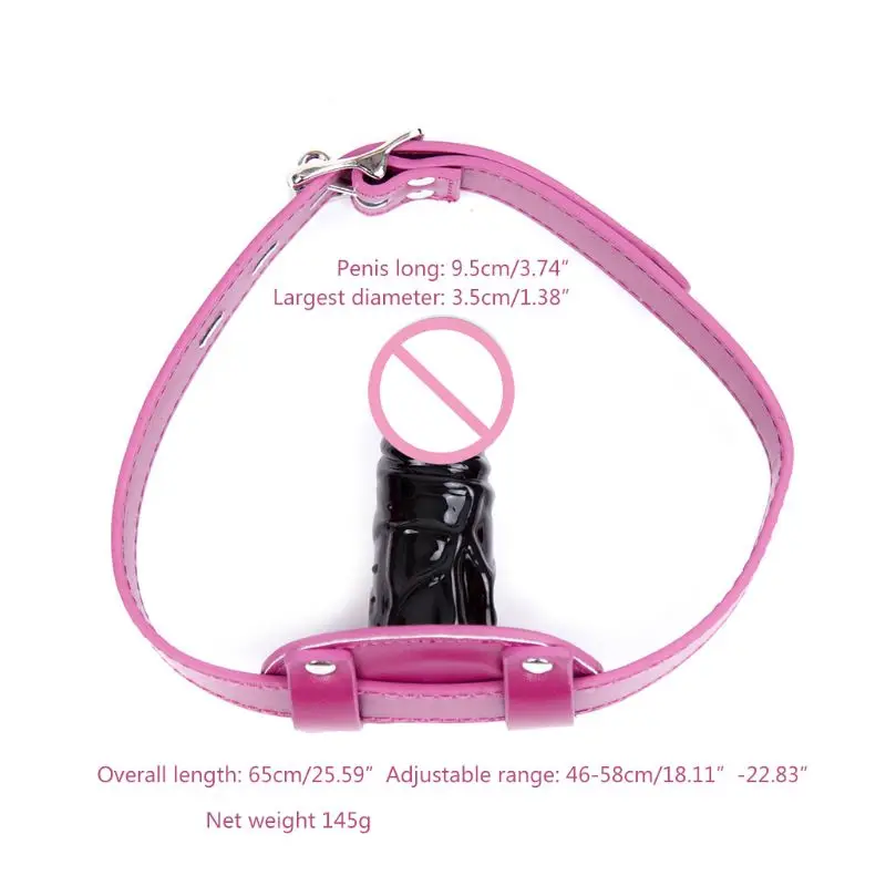 Кожаная заглушка для рта реалистичный фаллоимитатор кляп инструмент связывания