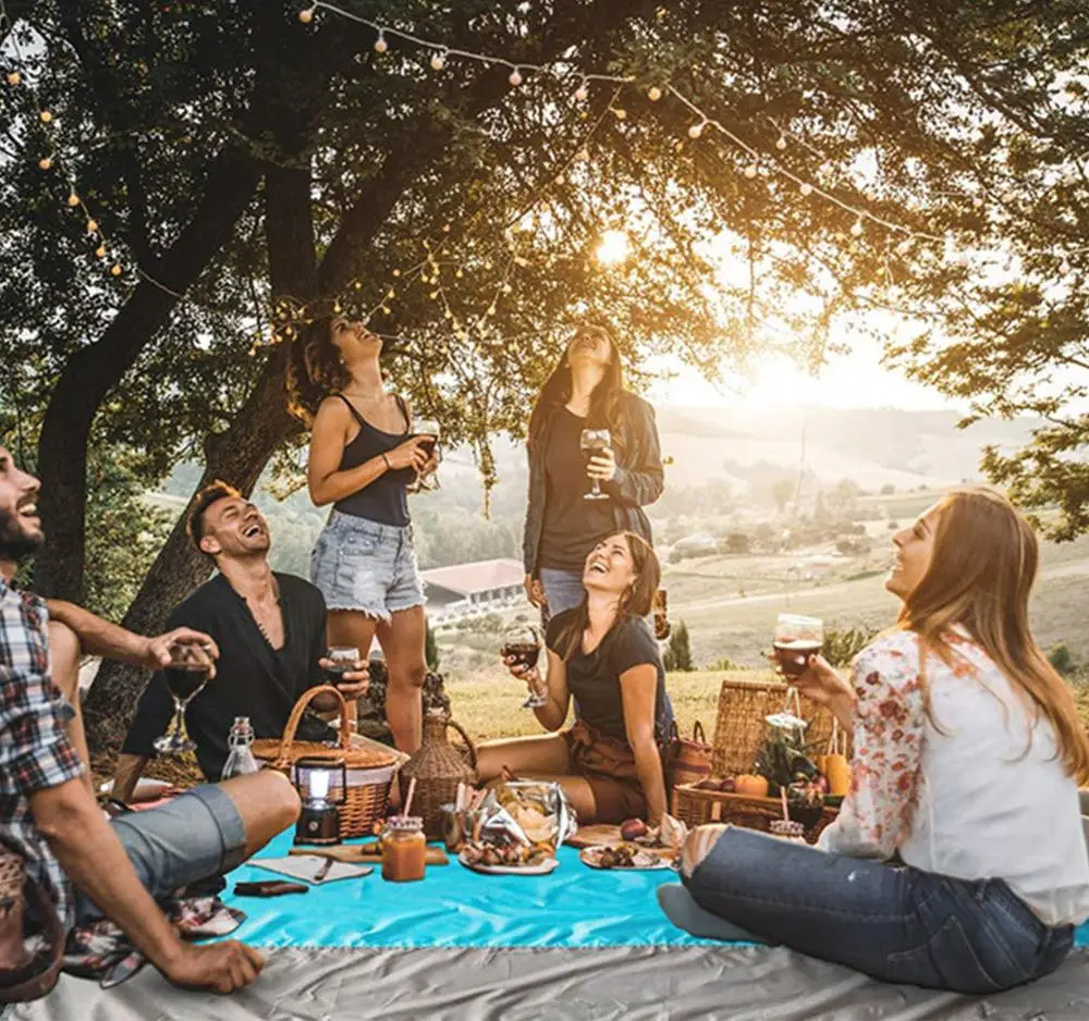 Портативное пляжное одеяло коврик для пикника сна водонепроницаемый кемпинга